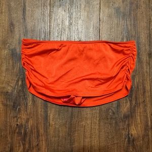 Victoria's Secret M Womens Red Orange Bikini Skort Bottom
